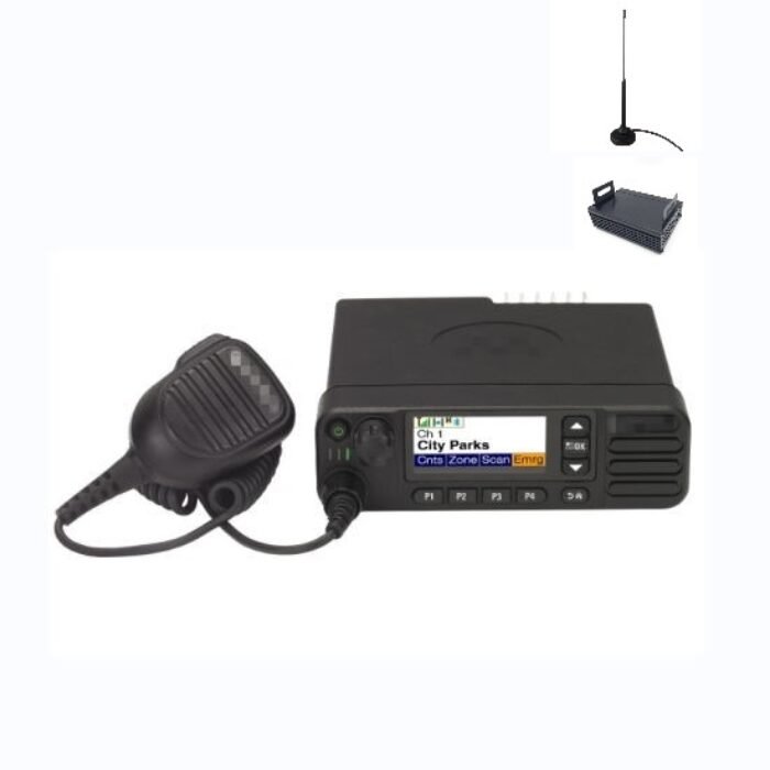 Motorola DM4601e Mobile With Power supply, Aerial and Fist Microphone ...